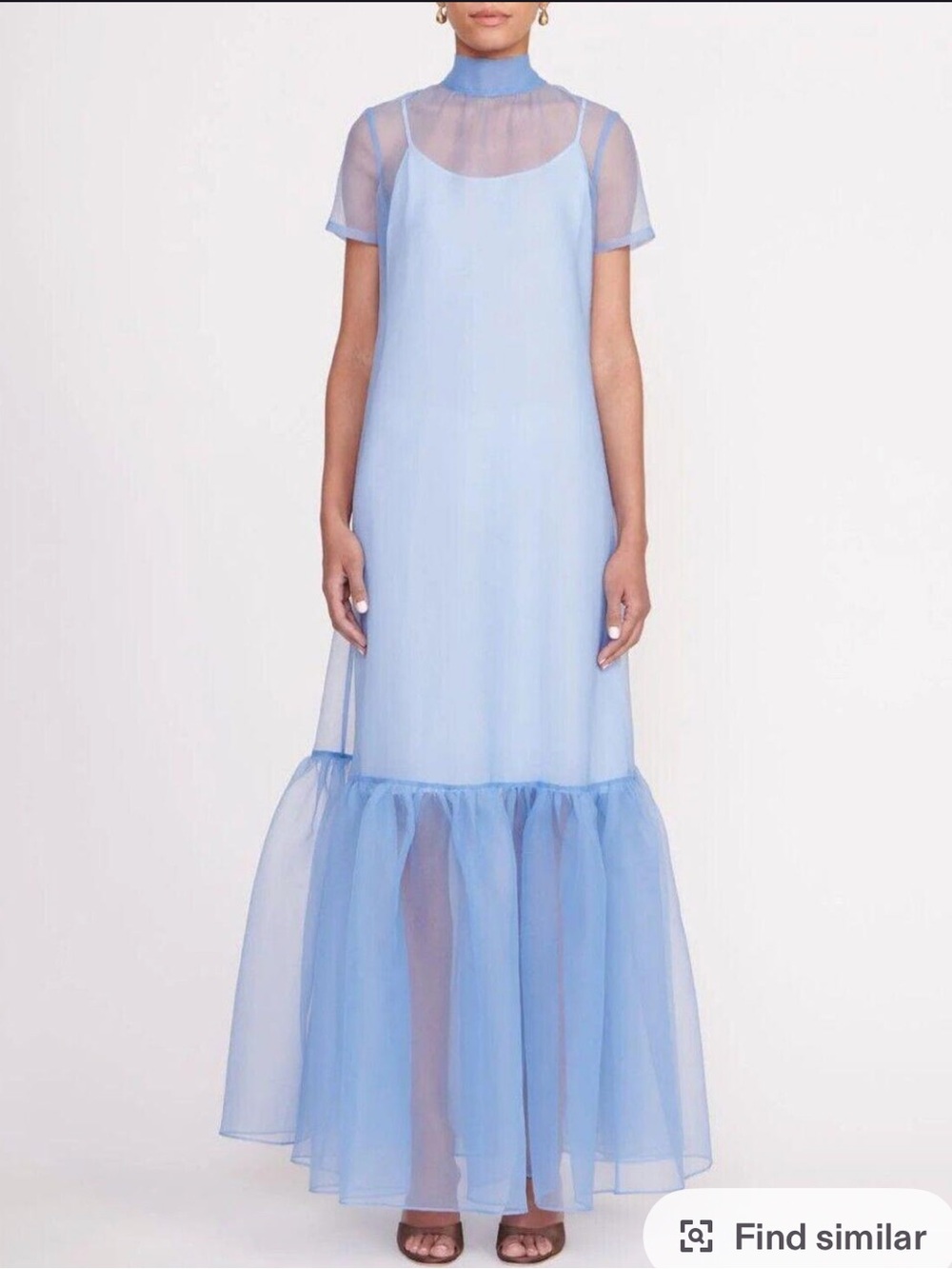 STAUD CALLUNA DRESS BLUE
